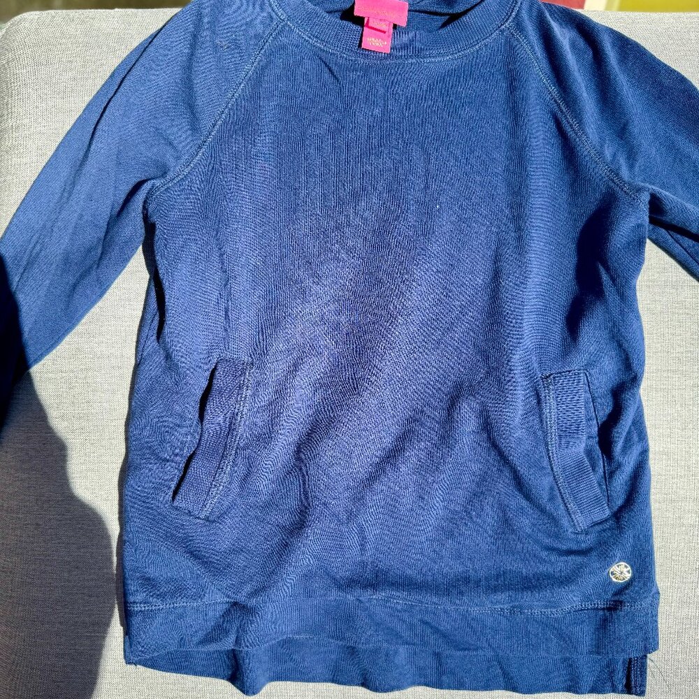 Lilly Pulitzer Girls Size 8-10 thin Sweatshirt with pockets